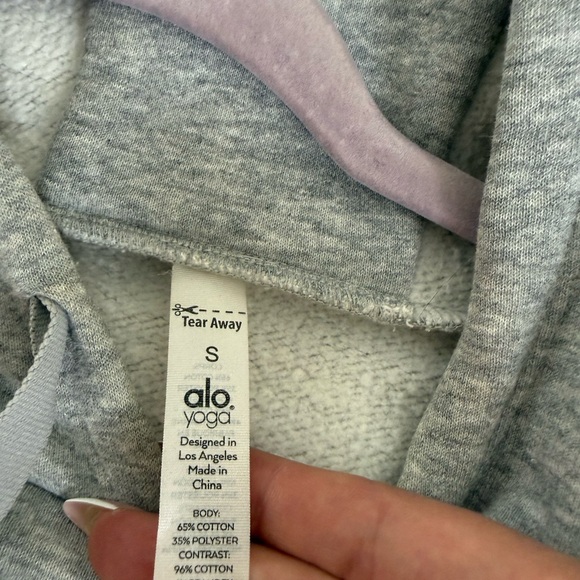 ALO Yoga Heather Gray Hoodie - Picture 5 of 6